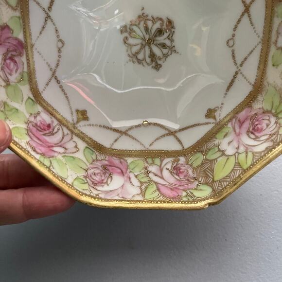 Noritake Bowl Kinkori Rose Vintage Decorative Porcelain - Picture 2 of 8